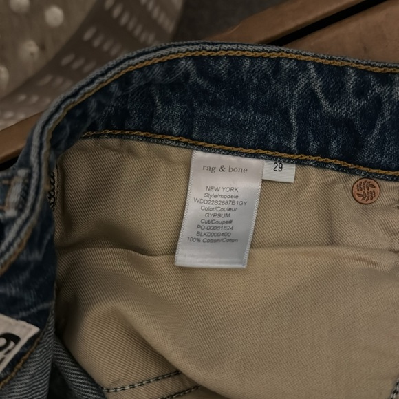 Rag & Bone Alissa Straight - Gypsum High-Rise Rigid Jean - Picture 12 of 12